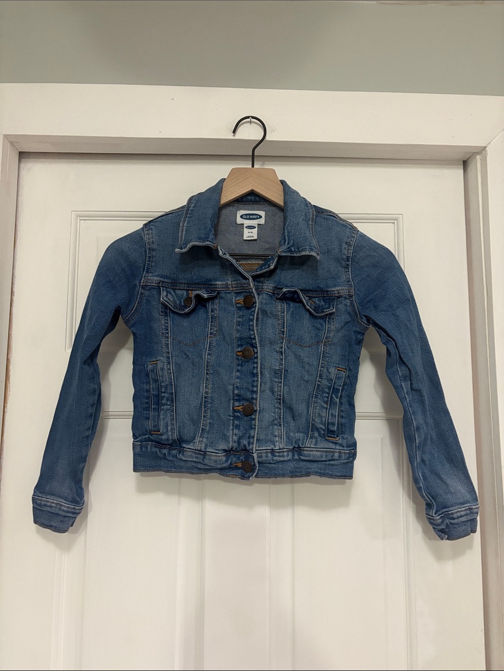 Old Navy Light Blue Denim Jacket with Button Front